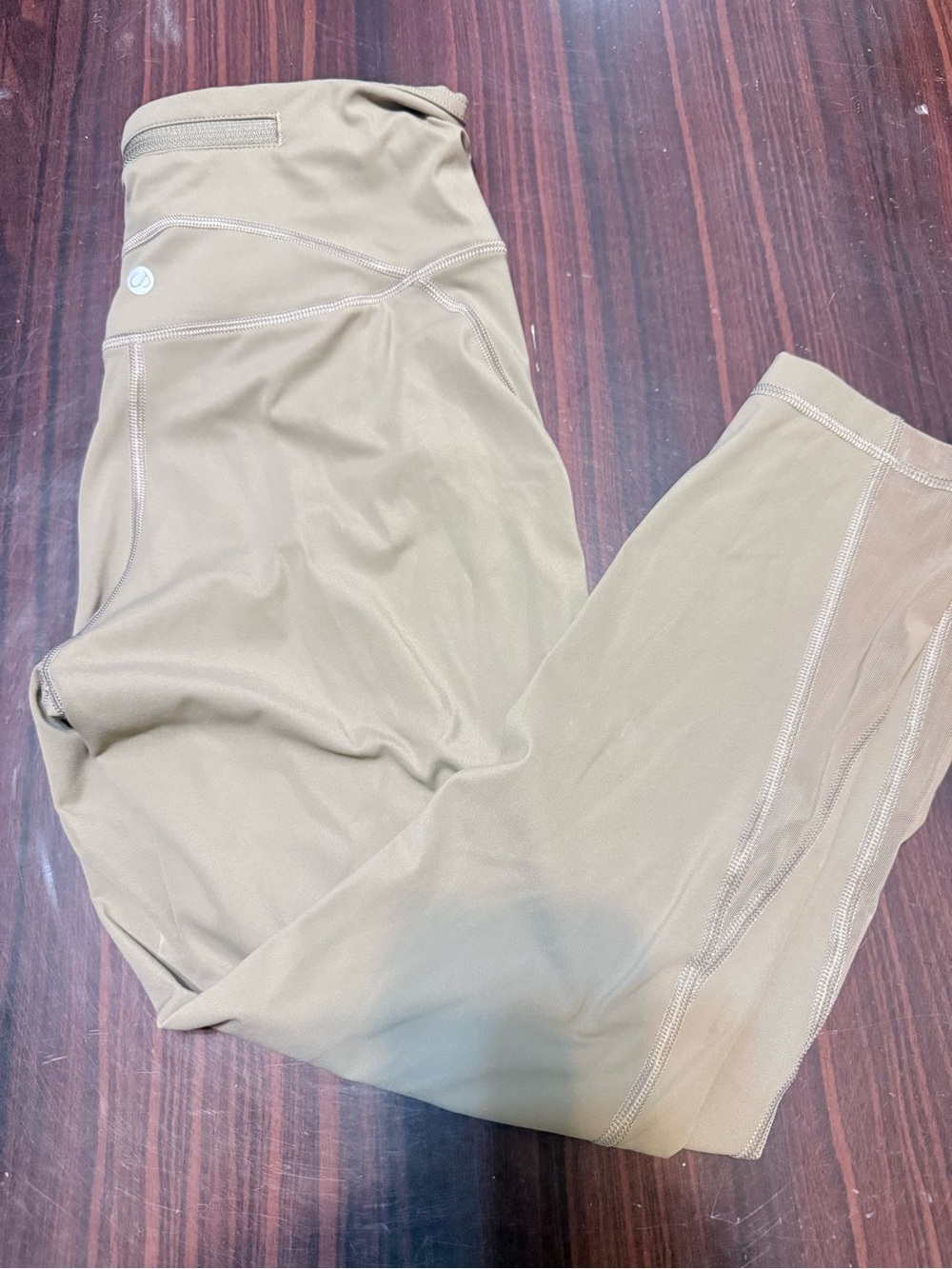 CRZ YOGA High-Waist Leggings in Light Brown/Tan